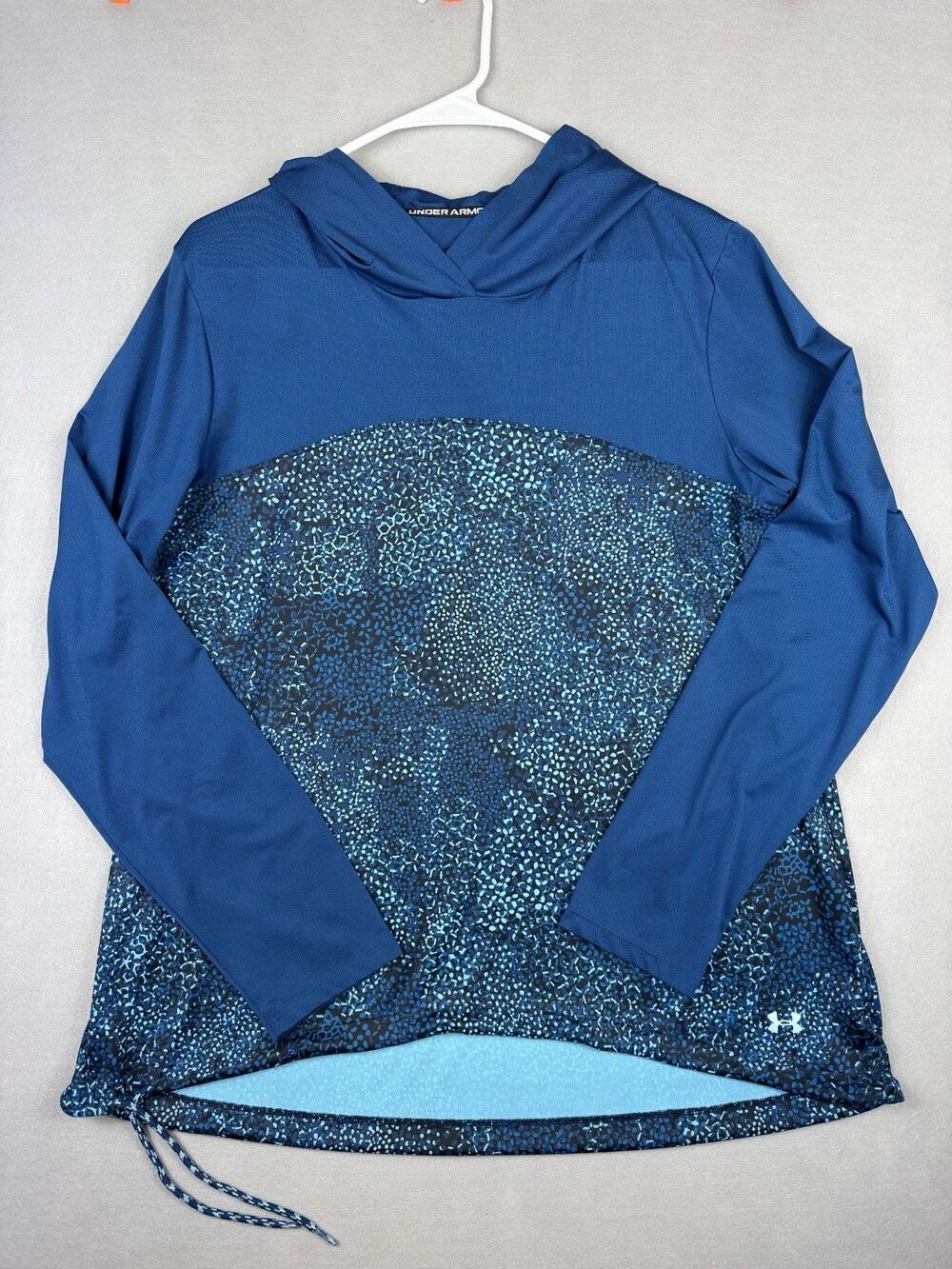 Under Armour Iso-Chill Shore Break Hoodie Deep Sea Opal Blue Women's XL